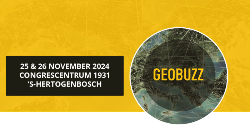 Bezoek ons op de GEOBUZZ 2024